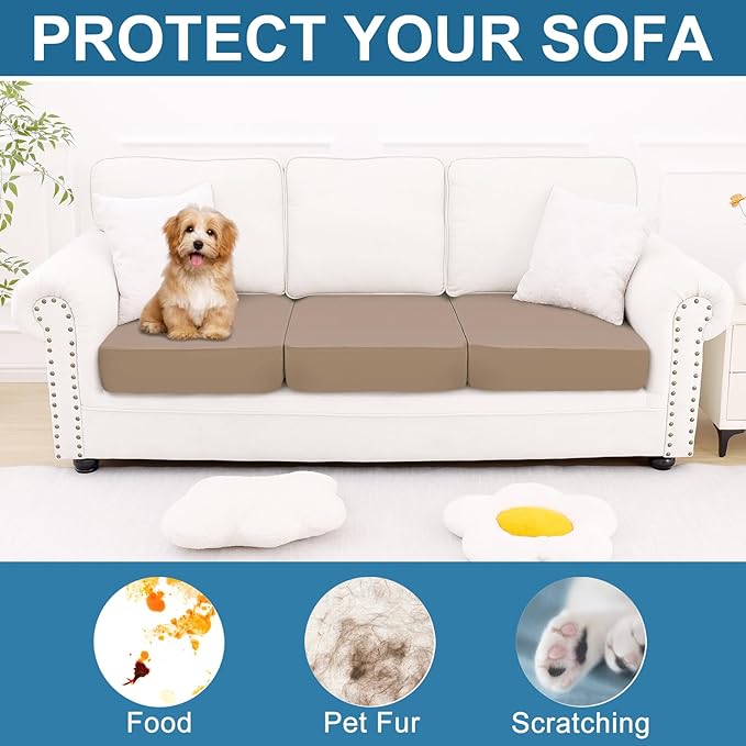Smiry Printed Couch Cushion Covers, Stretch Soft Couch Covers - Image 7