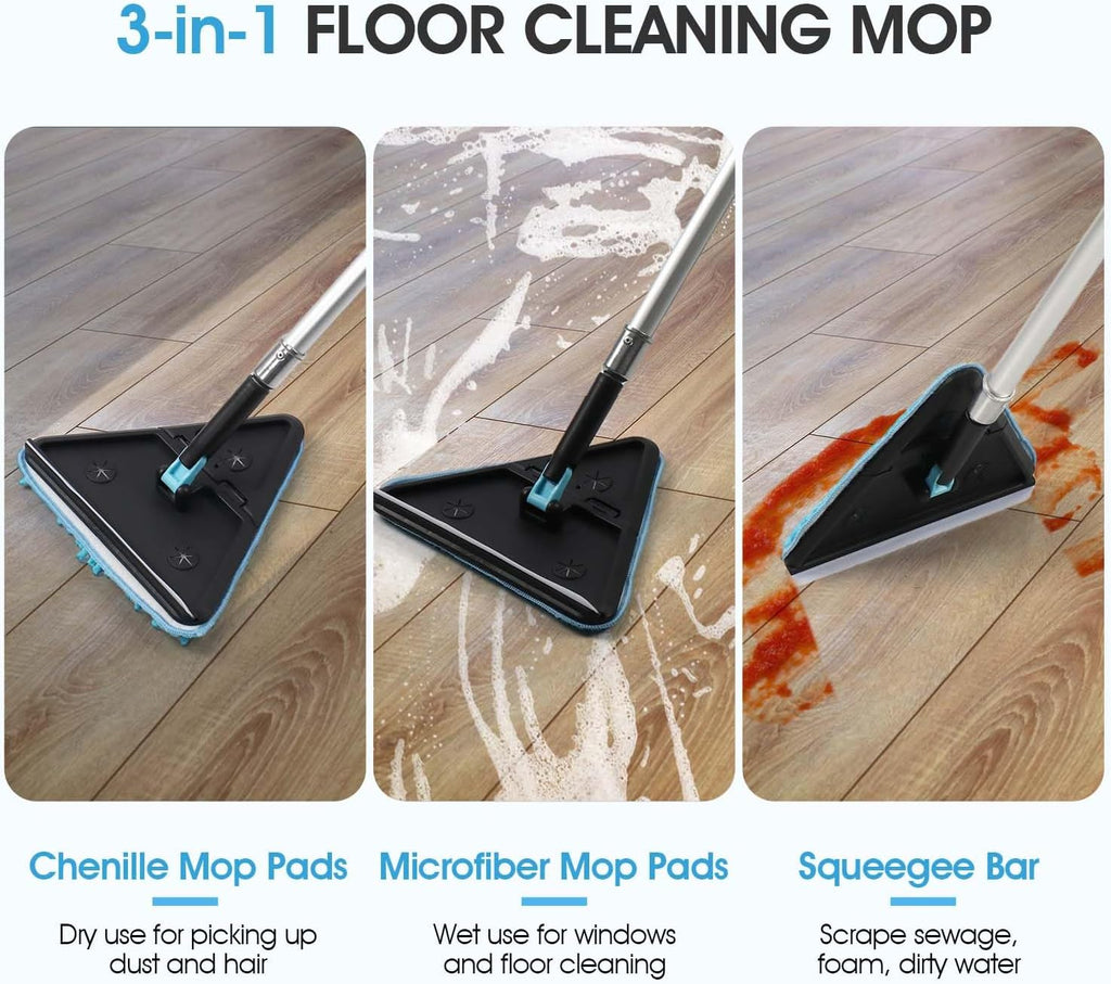 20ft Painted Wall Mop, 12ft Extension Pole, High Ceiling Cleaning Tool