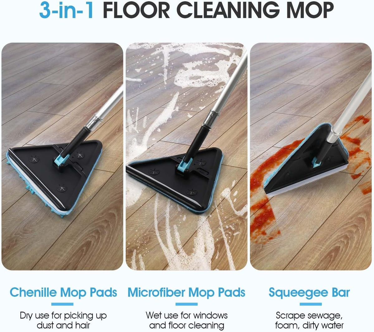 20ft Painted Wall Mop, 12ft Extension Pole, High Ceiling Cleaning Tool