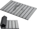 AWW Foldable Stone Bath Mat, Diatomaceous Quick Dry Shower Mat, Grey