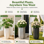 2 Pcs Plant Riser for Inside Pots, Planter Insert for Large Pot