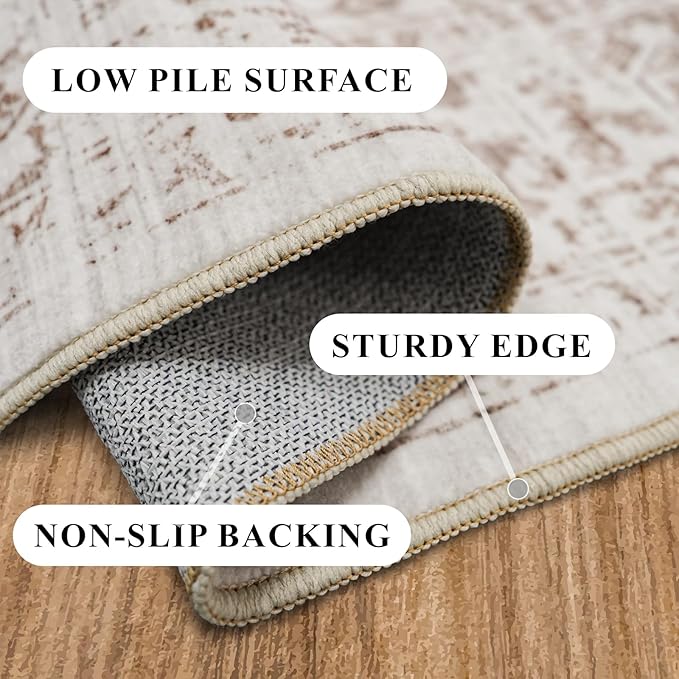 Washable 2'6''x16' Runner Rug - Image 6