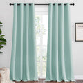 NICETOWN Aqua Blue Blackout Curtains 102" Long by NICETOWN