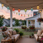 Vigdur Outdoor String Lights, 10FT Multicolor Patio String Lights Plug-in