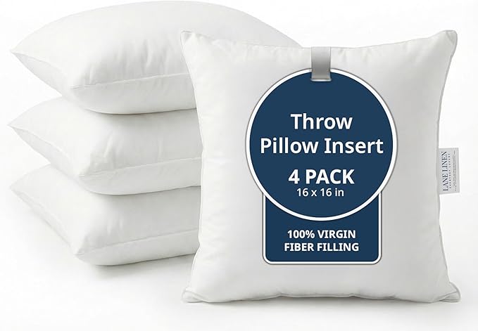 LANE LINEN 16x16 Throw Pillow Insert by LaneLinen