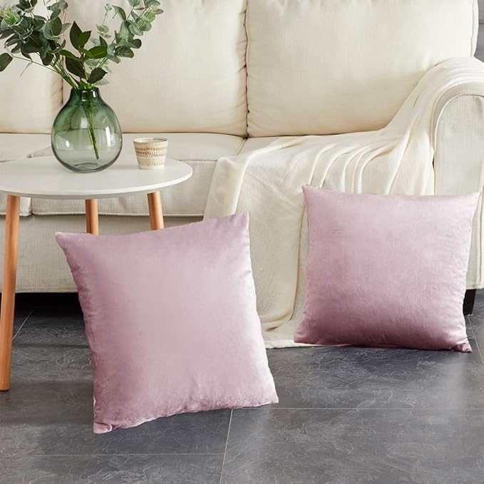 GIGIZAZA Decorative Couch Throw Pillow Cover, Square Sofa Velvet Throw Cushions - Image 5