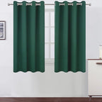 LEMOMO Dark Green Bedroom Blackout Curtains/52 x 54 Inch Long/Set of 2 Curtain by Lemomo