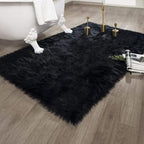 Ashler faux fur rug, Fluffy Shaggy Area Rug Ultra Soft 3 x 5 Feet Rectangle Fur - Image 4