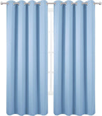 LEMOMO Blackout Curtains 66 x 95 inch/Sky Blue Curtains Set of 2 Panels/Thermal - Image 2