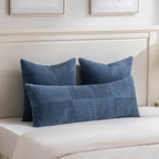 Fancy Homi 2 Packs Dusty Blue Decorative Throw Pillow Covers 20x20 Inch - Image 5
