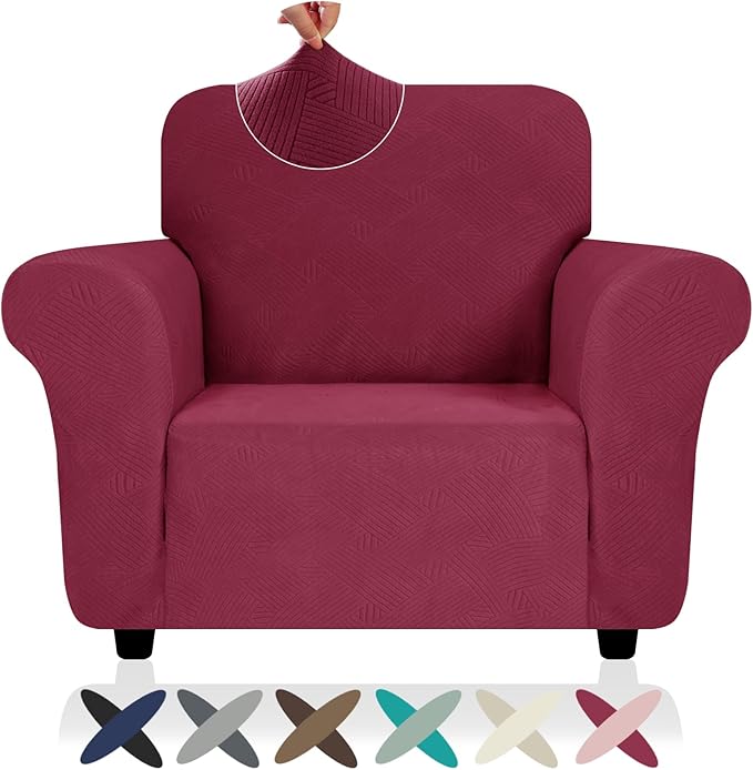 ZNSAYOTX Super Stretch Chair Slipcover, New Striped Sofa Chair Covers by ZNSAYOTX
