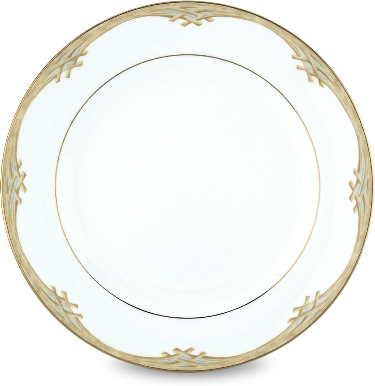 Lenox 897297 British Colonial Bamboo Dinner Plates, Set of 4, Service For 4, 11.125-Inch Diameter
