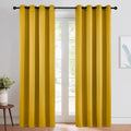 NICETOWN Gold Curtains 84 inches Long Blackout by NICETOWN