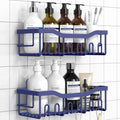 EUDELE 2 Pack Shower Caddy, Adhesive Organizer for Bathroom & Kitchen Storage, No Drilling, Rustproof Stainless Steel Shelf Organizer
