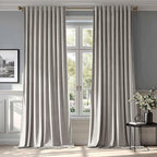 MIULEE Silver Gray Velvet Curtains 108 inches by MIULEE