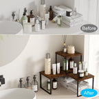 Golener Countertop Shelf, Kitchen Counter Organizer, Adjustable, Stackable