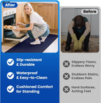 KitchenClouds Kitchen Mats for Floor,3PCS Cushioned Soft Kitchen Rugs