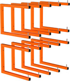 10-Pack Lumber Storage Rack, Wall Mount Wood Rack (10 Level)