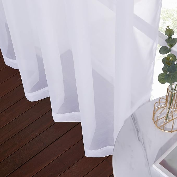 NICETOWN Sheer Curtains 63 inch Length - Image 7
