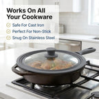 Universal Lid for Pots, Pans & Skillets, 7.5-11.5" Cookware