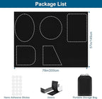 100% Blackout Curtains for Bedroom, Portable DIY Window Blinds, No Drill Window - Image 5