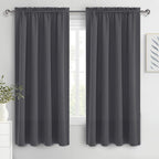 DWCN Blackout Curtains for Bedroom 63 Inch Length 2 Panels Set, Solid Thermal by DWCN