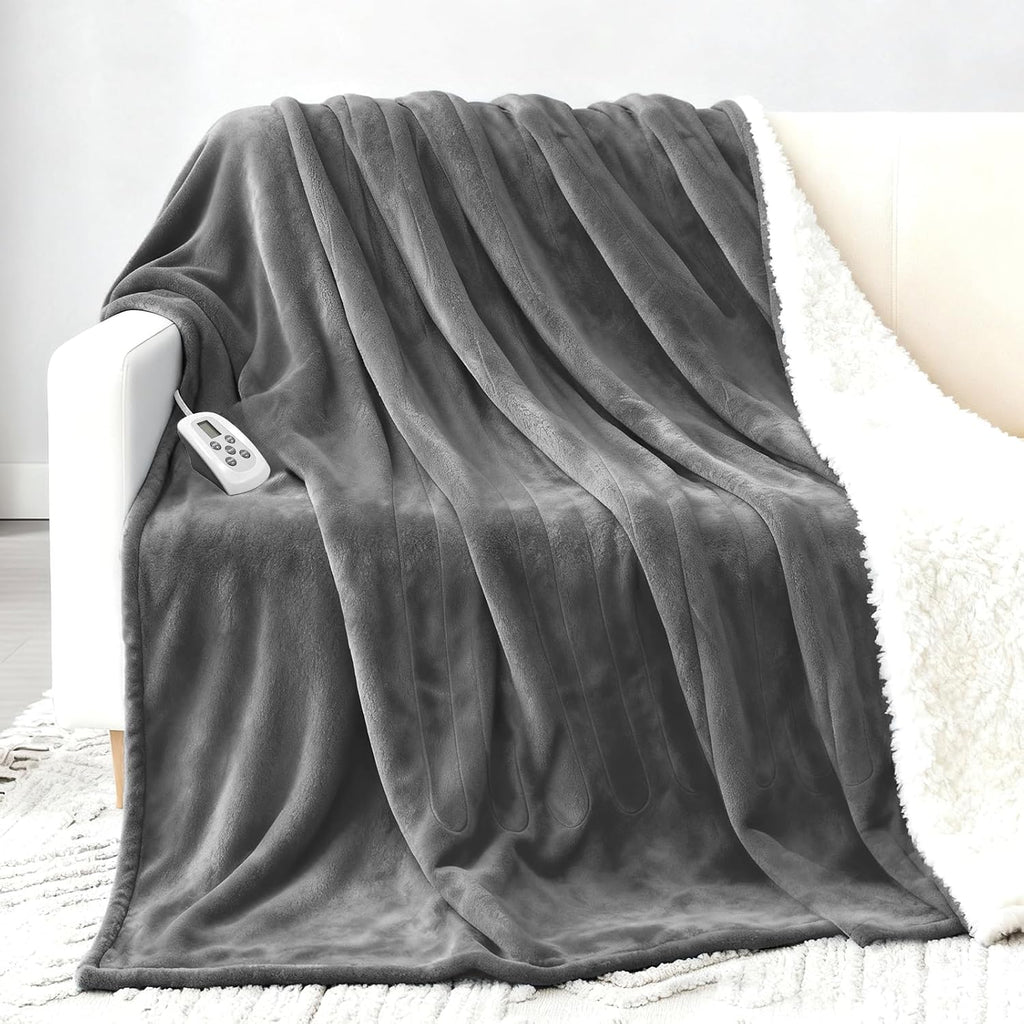 Heated Blanket Electric Blanket Twin 62"x84" Fast Heating