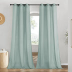 NICETOWN Rustic Linen 96 inch Long Curtains by NICETOWN