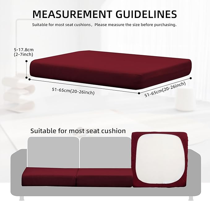 14Pcs Outdoor Cushion Covers, Patio Cushion Covers, Stretch Elastic Slipcovers - Image 2