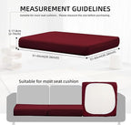 12Pcs Outdoor Cushion Covers, Patio Cushion Covers, Stretch Elastic Slipcovers - Image 2