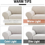 H.VERSAILTEX 4 Piece Stretch Sofa Covers - Image 3