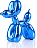 Blue Balloon Dog Decor,Balloon Animal Decor,Shelf Decor Preppy Room Decor,Cute Statue Home Decor, Bedroom Modern Sculpture Desk Decor,Office Gold Decorations Small Figurines