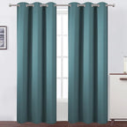 LEMOMO Sea Teal Thermal Blackout Curtains/38 x 84 Inch/Set of 2 Panels Room by Lemomo