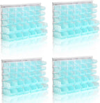 Transparent Pink Garage Organizer Bins, 120PCS Wall Mounted Storage Small Parts Bins With White Pegboard to Store Nuts,Bolts, Screws, Nails