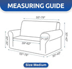 KEKUOU Stretch Loveseat Sofa Cover Slipcover, Couch Covers - Image 4