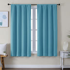 Simplebrand Ava Turquoise Blackout Curtains by Simplebrand