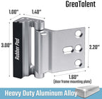 GreaTalent 3Pack Home Security Door Reinforcement Lock Childproof, Add High Security to Home Prevent Unauthorized Entry, Aluminum Construction Finish Black