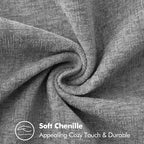 MIULEE Pack of 2 Couch Throw Pillow Covers 24x24 Inch Dark Gray Farmhouse - Image 3