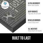 GORILLA GRIP 100% Waterproof All-Season WeatherMAX Doormat 35x23, US Designed - Image 2