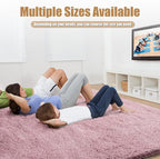 Shag Area Rug for Bedroom 4x6, Blush Fluffy Area Rugs for Living Room, Soft - Image 5