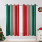 Estelar Textiler Red and Green Blackout Curtains - Image 2