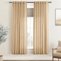 Tan Linen Curtains 72 inches Long by Jolilight
