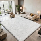 Shag Area Rugs for Bedroom Living Room, 4X6 Ultra Soft White Fluffy Area Rugs - Image 4