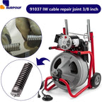 91037 IW Cable Repair Coupling 3/8-Inch Compatible with Drain Cleaning Cable (2)