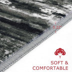 KOZYFLY Modern Abstract Hallway Runner Rug, 2x8 Kitchen Rugs Non-Slip Washable - Image 2