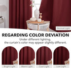 Deconovo Solid Back Tab and Rod Pocket Curtains Thermal Insulated Blackout - Image 6