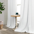 78 Inch Long Linen Textured Blackout Curtains 2 Panels Set - Image 8
