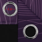 Estelar Textiler Purple and Greyish White Blackout Curtains & Drapes - Image 7