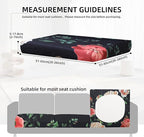 8Pcs Outdoor Cushion Covers, Patio Cushion Covers, Stretch Elastic Slipcovers - Image 2