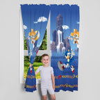 Sonic The Hedgehog Kids Room Window Curtain Panels Drapes Set, 82 In x 63 In, (Official) Sega Product By Franco, Prints May Vary